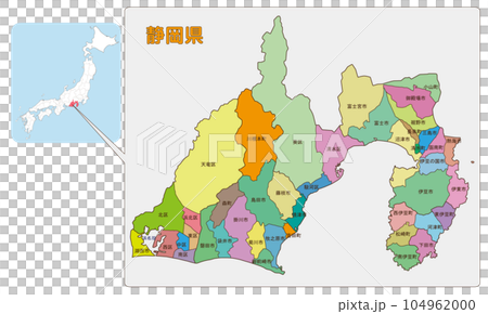 静岡県の位置 静岡県の位置 104962000