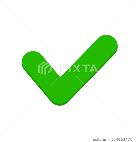 チェックマークのアイコン。サイン。ベクター。 104963470