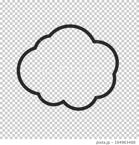 可愛いフワフワの雲のアイコン。ベクター。 可愛いフワフワの雲のアイコン。ベクター。 104963480