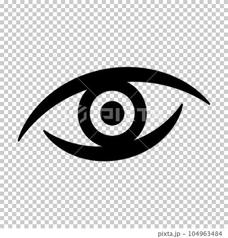 盯著可怕的眼睛圖標。向量。 盯著可怕的眼睛圖標。向量。 104963484