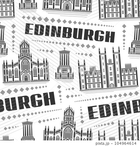 Vector Edinburgh Seamless Pattern Vector Edinburgh Seamless Pattern 104964614