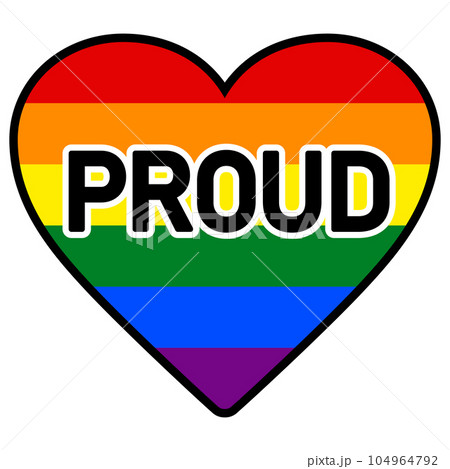 レインボーカラーのハート(PROUD) レインボーカラーのハート(PROUD) 104964792