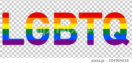 レインボーカラーのLGBTQ 104964838