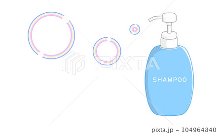 シャンプーボトルとシャボン玉 104964840