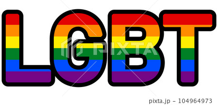 レインボーカラーのLGBT レインボーカラーのLGBT 104964973