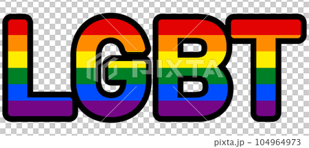 レインボーカラーのLGBT レインボーカラーのLGBT 104964973