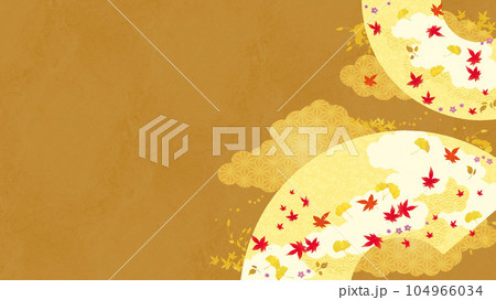 わふう背景素材2023-あき4-2 わふう背景素材2023-あき4-2 104966034