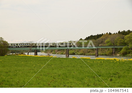 SL銀河も走ったJR釜石線 北上川橋梁 104967541