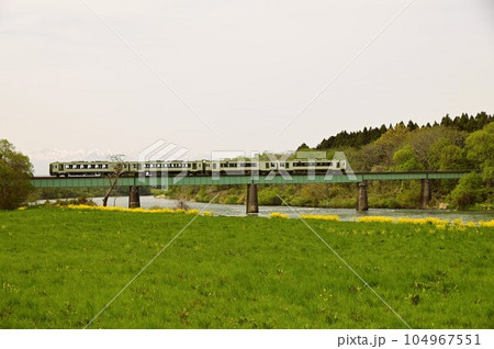 SL銀河も走ったJR釜石線 北上川橋梁 104967551