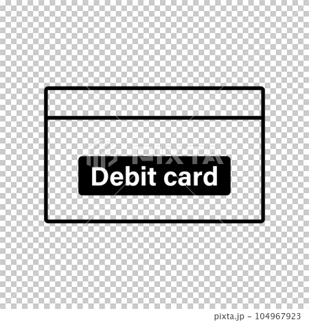 簡單的借記卡圖標。立即付款。向量。 簡單的借記卡圖標。立即付款。向量。 104967923