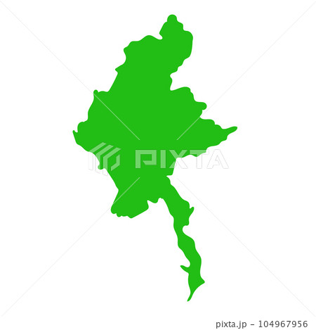 ミャンマー 地図 104967956