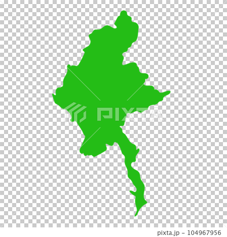 ミャンマー 地図 104967956