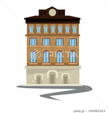 1910s architecture design style old apartment building 104968363