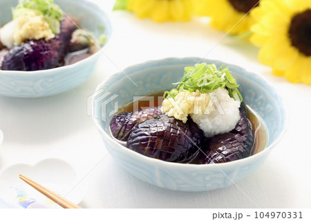 なすの揚げびたし　茄子の揚げびたし 104970331