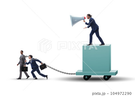 Concept of bossy autocratoc leadership 104972290