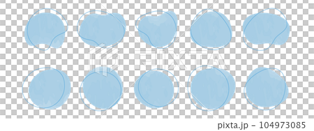 Cute abstract loose frame Water, drops, rain, blue frame Set of cute abstract Cute abstract loose frame Water, drops, rain, blue frame Set of cute abstract 104973085