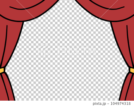 ステージの舞台幕イラスト素材のイラスト素材 [104974318] - PIXTA