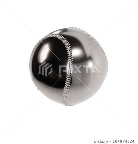 銀色の野球ボール 104974324