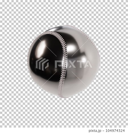 銀色の野球ボール 104974324