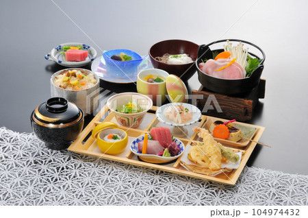 和食　定食　盛付 104974432