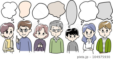 考え方は人それぞれのイラスト素材 [104975930] - PIXTA