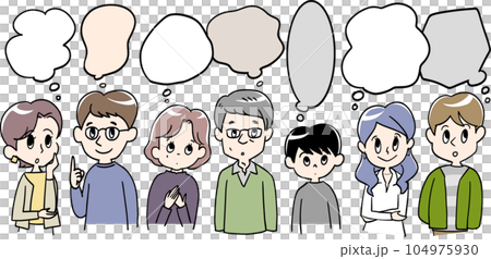 考え方は人それぞれのイラスト素材 [104975930] - PIXTA