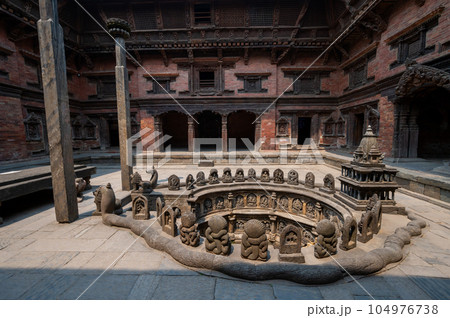 A landscape around Patan Durbar Square, Kathmandu Valley, Nepal. A landscape around Patan Durbar Square, Kathmandu Valley, Nepal. 104976738