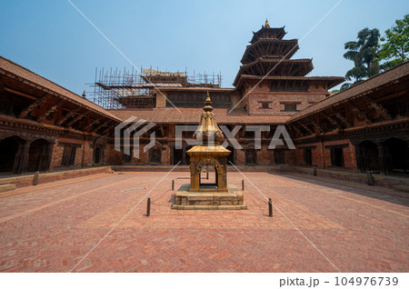 A landscape around Patan Durbar Square, Kathmandu Valley, Nepal. A landscape around Patan Durbar Square, Kathmandu Valley, Nepal. 104976739