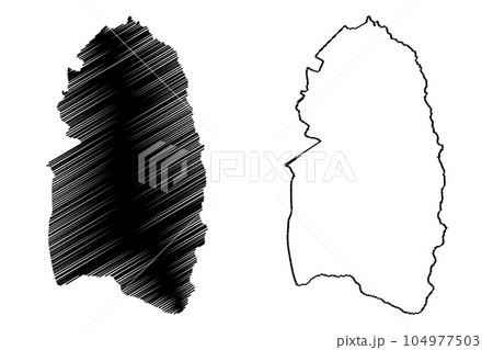 Rushmoor Non-metropolitan district, Borough (United Kingdom of Great Britain and Northern Ireland, ceremonial county Hampshire or Hants, England) map vector illustration, scribble sketch map Rushmoor Non-metropolitan district, Borough (United Kingdom of Great Britain and Northern Ireland, ceremonial county Hampshire or Hants, England) map vector illustration, scribble sketch map 104977503