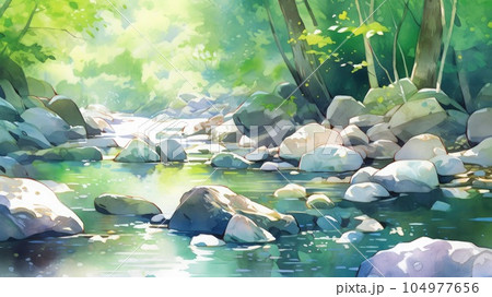川の上流と下流 イラスト | 下流のイラスト素材 – DFEDKK
