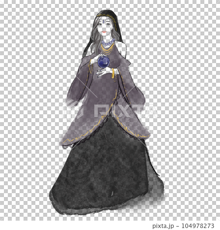 女算命師站立圖片 104978273