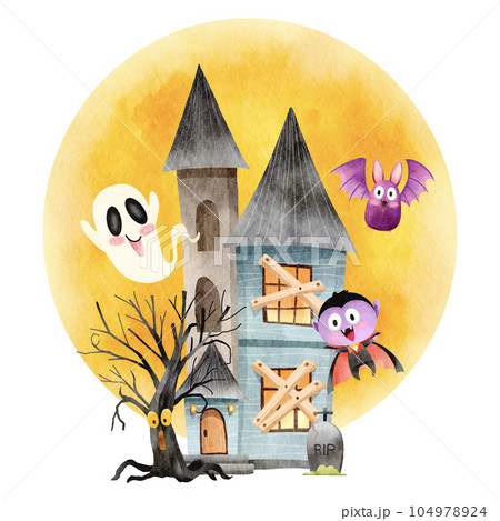 Captivating Watercolor Halloween-7 Captivating Watercolor Halloween-7 104978924