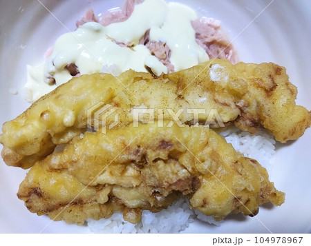 鶏天と、マグロツナマヨ。 鶏天と、マグロツナマヨ。 104978967