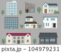 かわいい建物のイラスト かわいい建物のイラスト 104979231