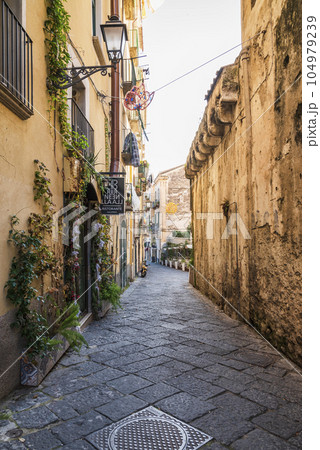 Street view of Antonio Genovesi, at the back of Salerno Cathedral Street view of Antonio Genovesi, at the back of Salerno Cathedral 104979239