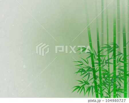 竹の葉と影のある風景 104980727