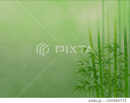 竹の葉と影のある風景 104980735