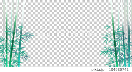 竹の葉と影のある風景 104980741