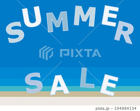 サマーセール　summer　sale　海イメージ 104984134
