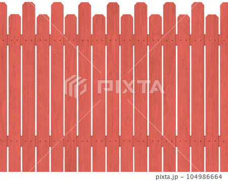 赤い木の柵の背景 B 赤い木の柵の背景 B 104986664