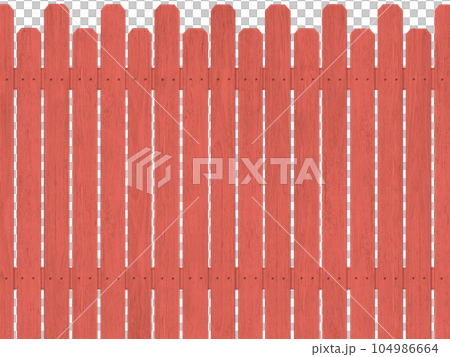 赤い木の柵の背景 B 赤い木の柵の背景 B 104986664