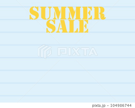 サマーセール　summer　sale　ボーダー 104986744