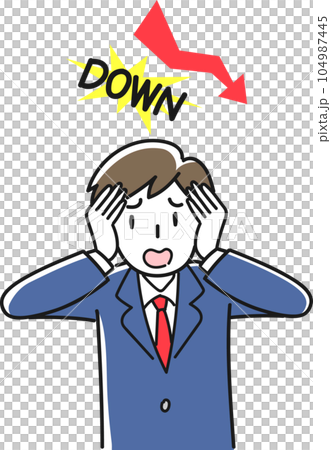 一名對成績下降感到震驚的男學生 104987445