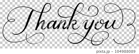 Thank you handwriting Thank you handwriting 104988089