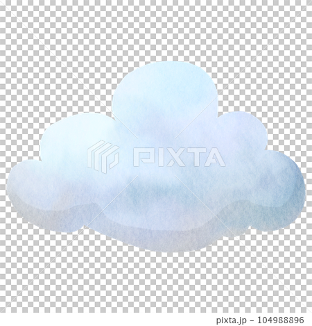 Dreamy Watercolor Clouds 104988896
