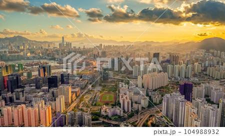 July 12 2023 the estate at the Kowloon bay, Hong kong 104988932