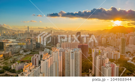 July 12 2023 the estate at the Kowloon bay, Hong kong July 12 2023 the estate at the Kowloon bay, Hong kong 104988944