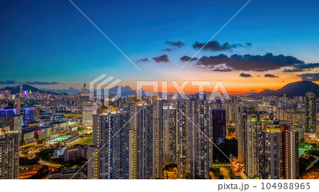 July 12 2023 the estate at the Kowloon bay, Hong kong July 12 2023 the estate at the Kowloon bay, Hong kong 104988965