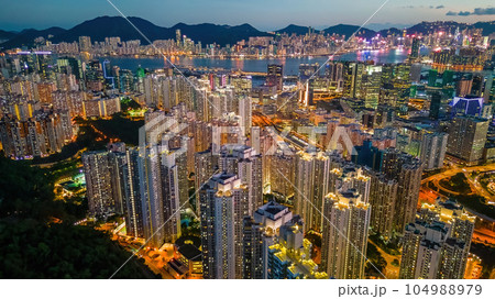 July 12 2023 the estate at the Kowloon bay, Hong kong 104988979