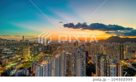 July 12 2023 Breathtaking panoramic view of Kowloon from Ping Shan 104988999
